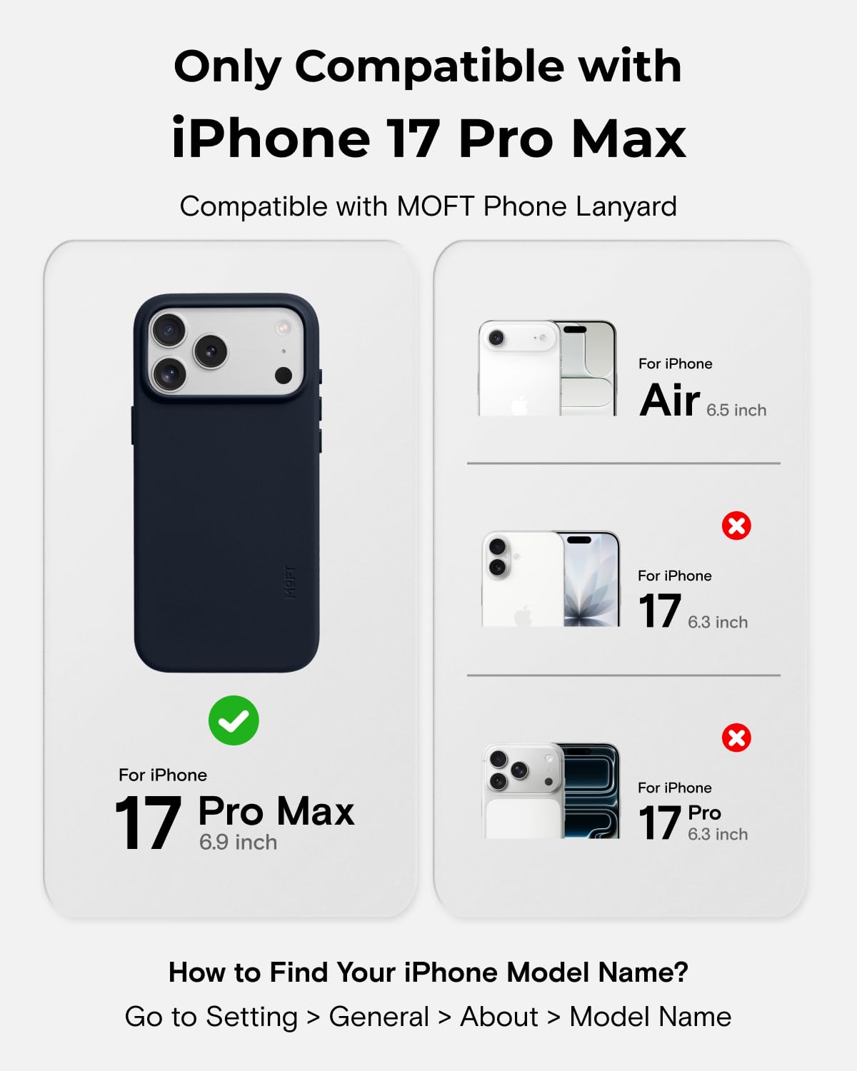 Amazon.com: MOFT for iPhone 17 Pro Max Case- MOVAS Snap Case